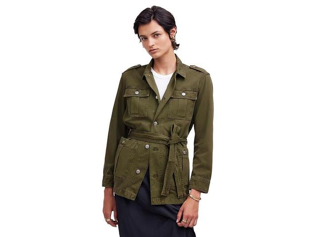 Madewell Chino Safari Jacket in Faded Ivy (Faded Ivy) Women's Jacket Product Image