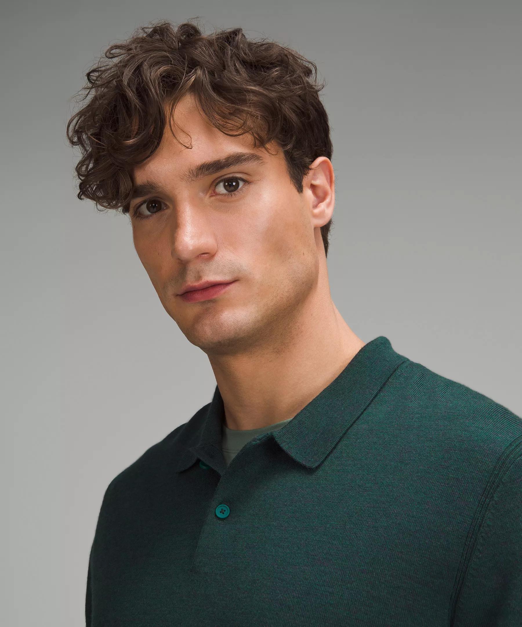 New Venture Long-Sleeve Knit Polo Shirt Product Image