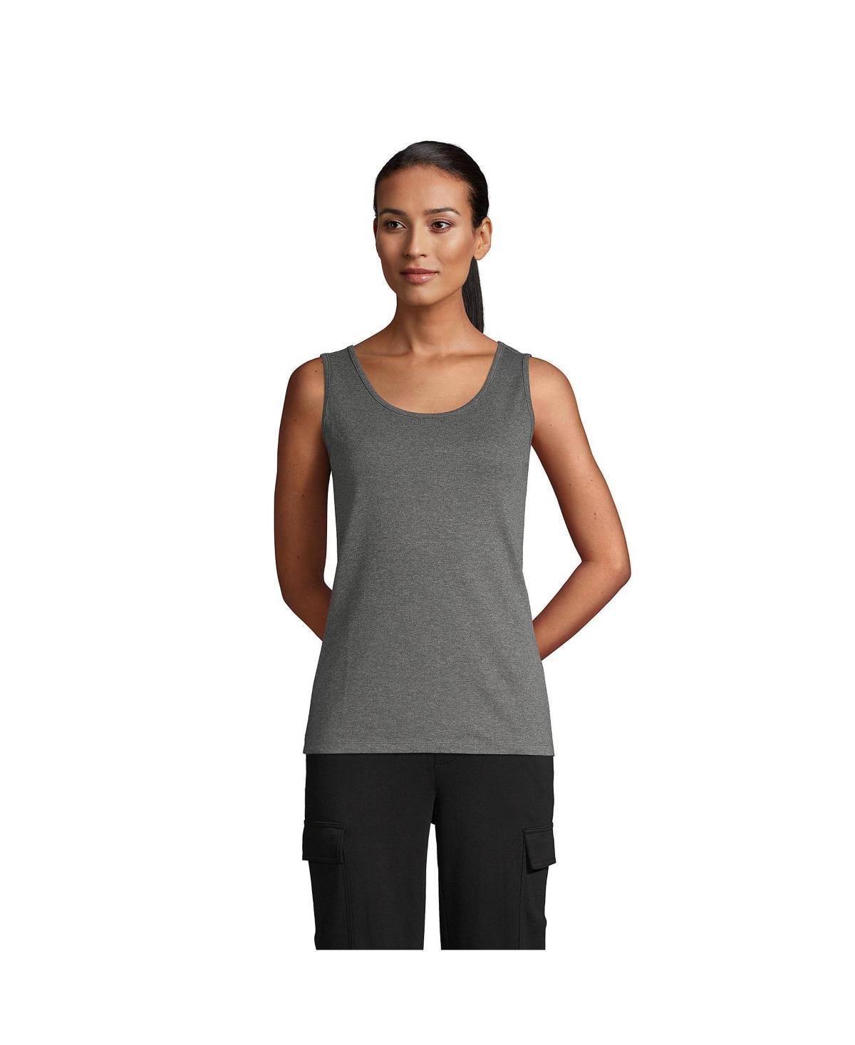 Womens Lands End Cotton Tank Top Product Image