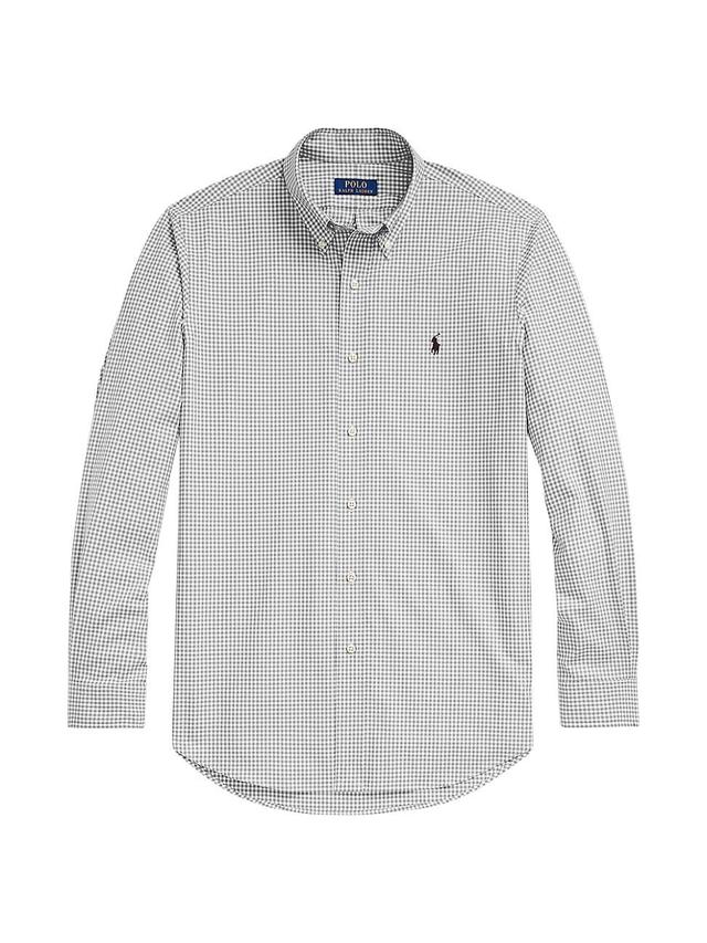 Mens Plaid Button-Down Shirt Product Image