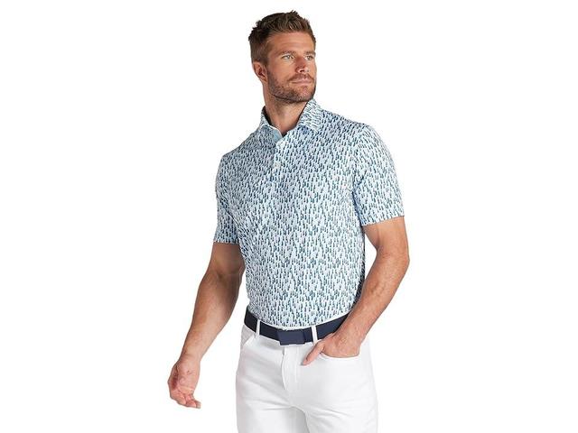 PUMA Golf Mattr Pines Polo (Ocean Tropic/Zen ) Men's Clothing Product Image