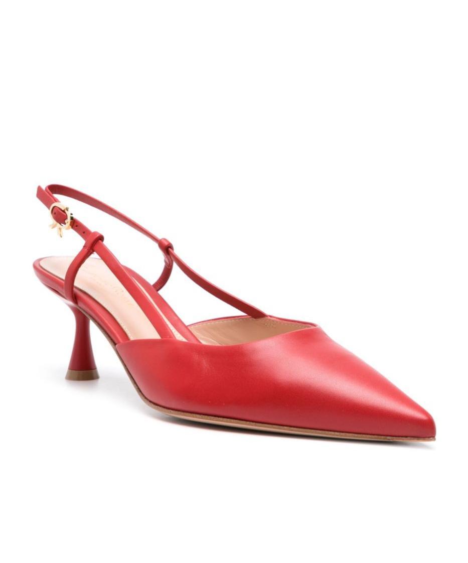 GIANVITO ROSSI Ascent 55 Slingback In Red Product Image