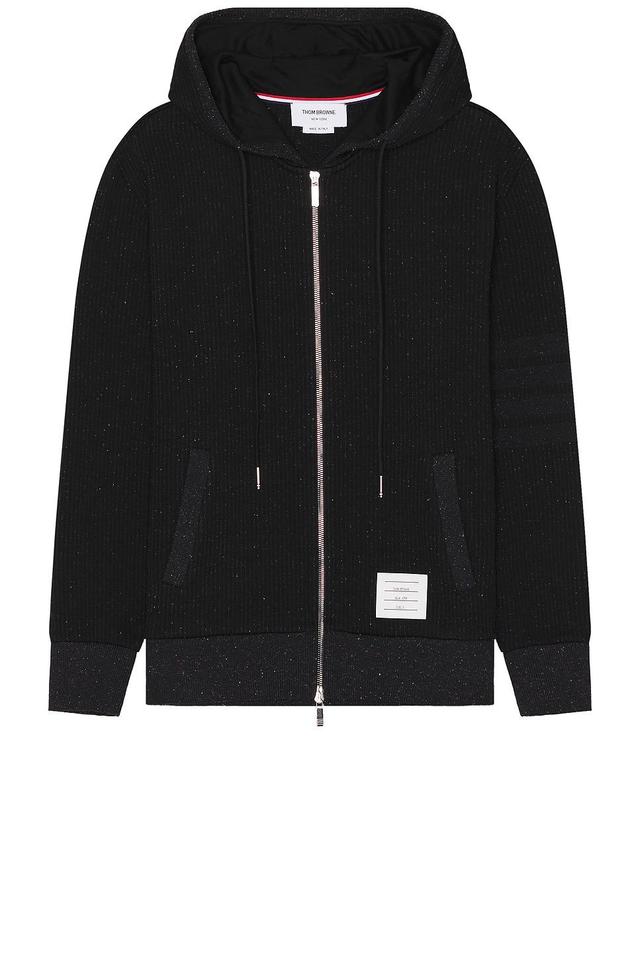 Thom Browne Zip Up Hoodie in Black Product Image