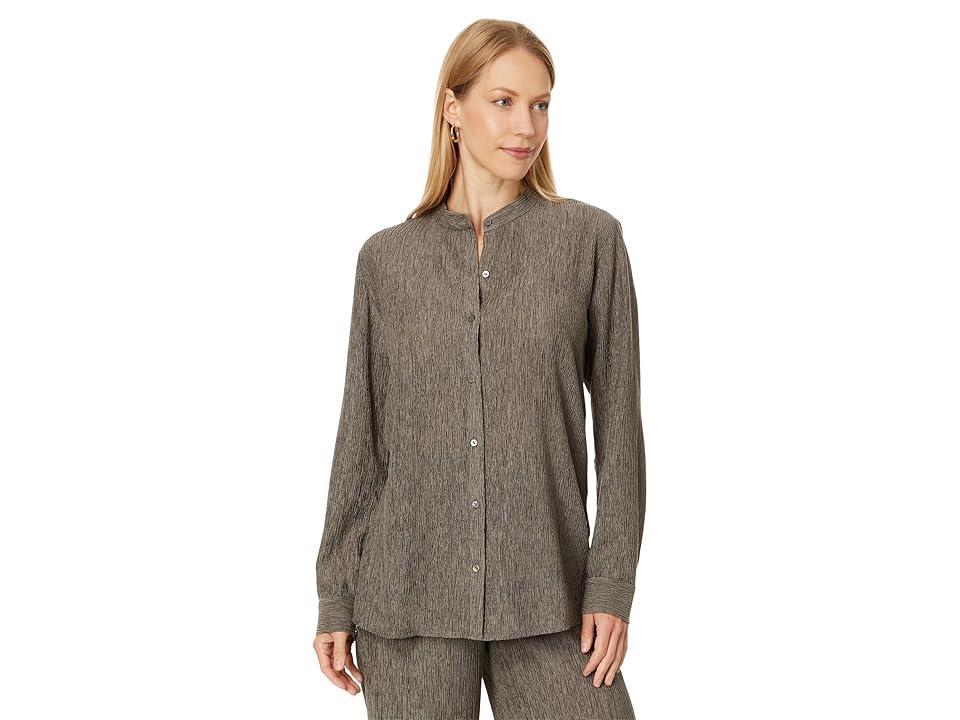 Eileen Fisher Mandarin Collar Shirt Women's Clothing product image