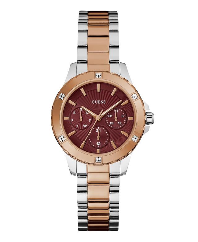 Guess Womens Analog Two-Tone Steel Watch, 35mm - Two-Tone Product Image