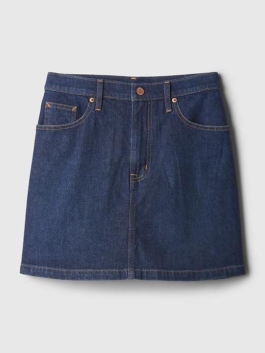 Denim Mini Skirt Product Image