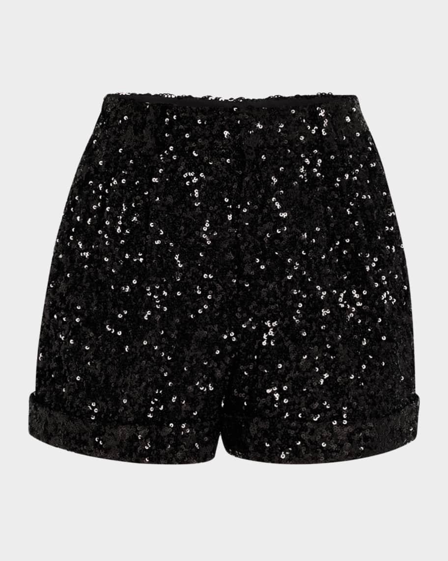 Conry Sequined Cuff Shorts Product Image