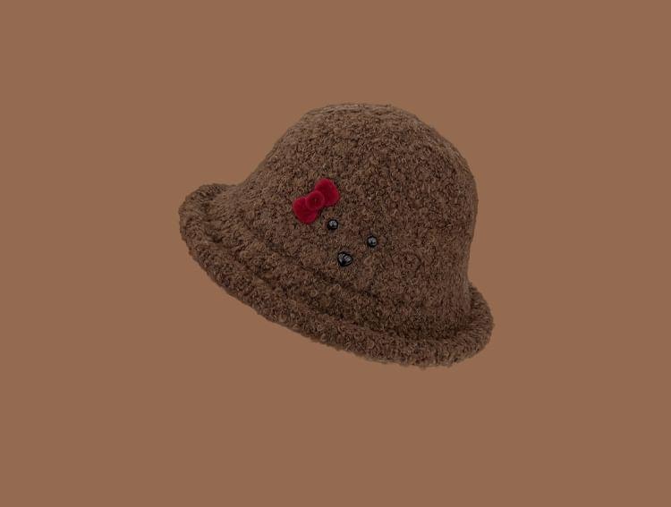 Bow Knit Bucket Hat Product Image