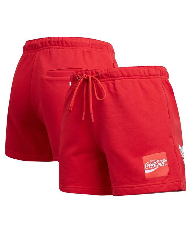 Freeze Max Womens Red Coca-Cola Smile Coke Fleece Shorts Product Image