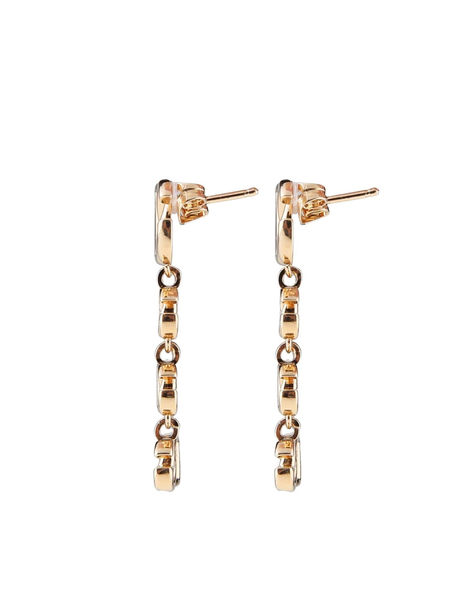 Long Earrings With Dg Logo In Gold Product Image