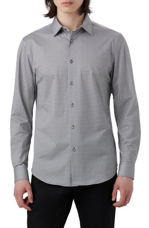 Bugatchi OoohCotton Geometric Print Button-Up Shirt Product Image