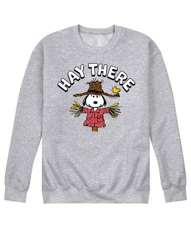 Airwaves Mens Peanuts Hay There Fleece T-shirt Product Image