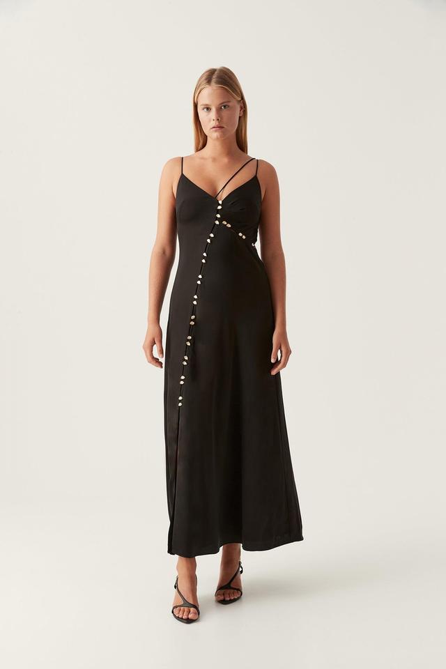 Riddle Button Down Maxi Dress Product Image