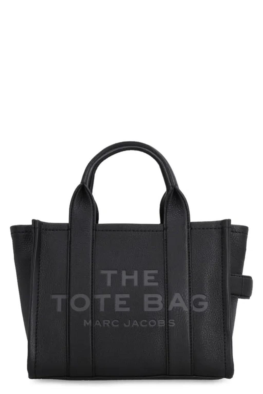 MARC JACOBS Black Leather Mini The Tote Bag Handbag product image