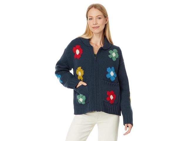 Toad&Co Nitsa Zip Cardigan (True Daisys) Women's Clothing Product Image