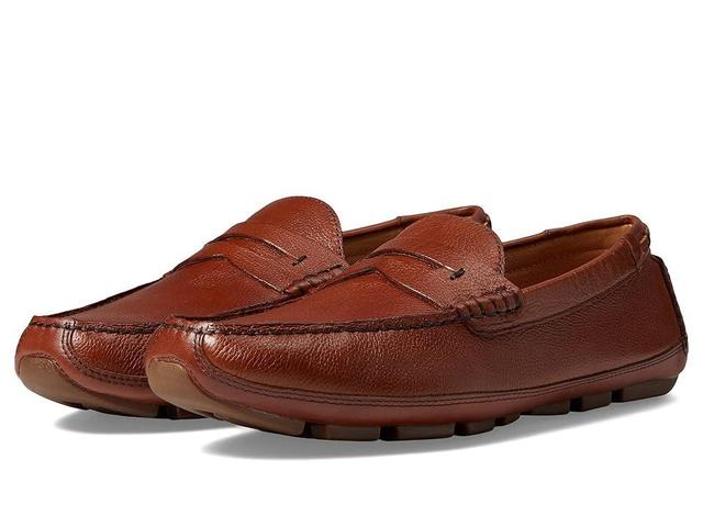 Johnston & Murphy Collection Damon Penny (Mahogany Italian Calfskin) Men's Shoes Product Image