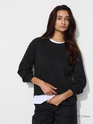 Womens Waffle T-Shirt Long-Sleeve Black XS UNIQLO US Product Image