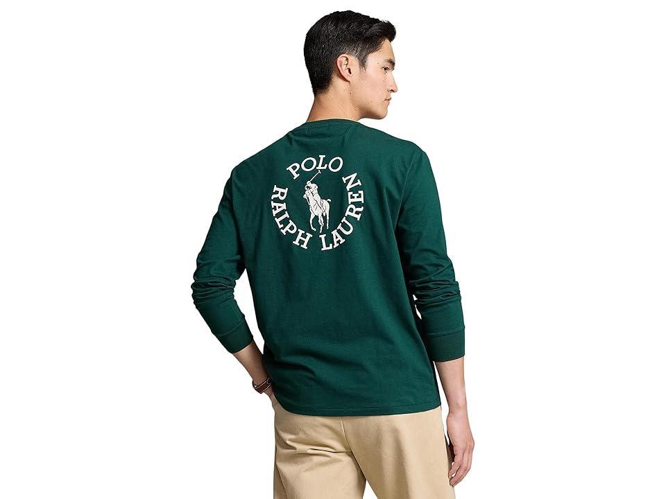 Polo Ralph Lauren Classic Fit Big Pony Logo Jersey T-Shirt (Moss Agate) Men's Clothing Product Image