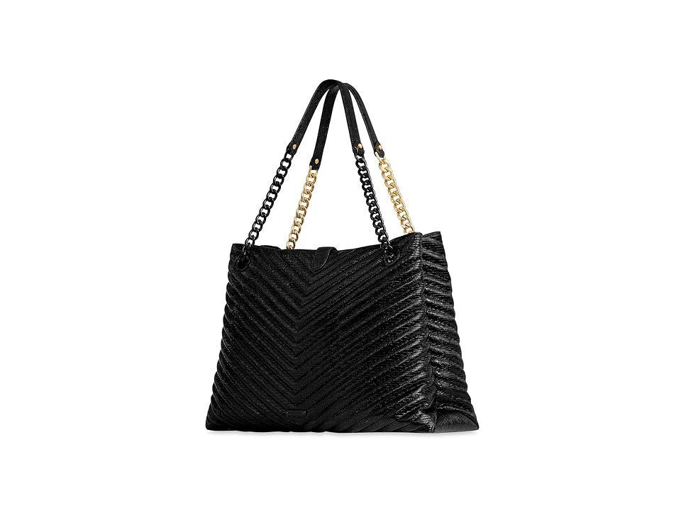 Womens Edie Chevron-Quilted Leather Tote Bag Product Image