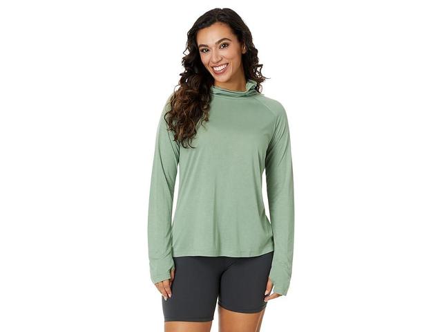 Free Fly Bamboo Lightweight Hoodie II (Palm Green) Women's Sweater Product Image