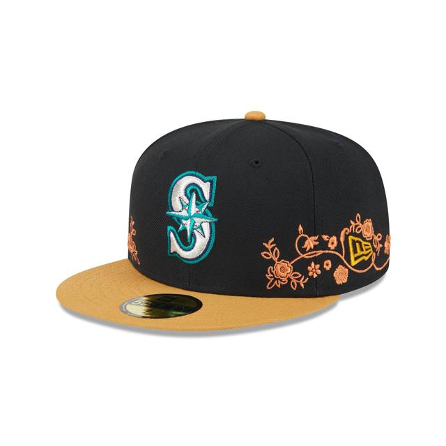 Seattle Mariners Floral Vine 59FIFTY Fitted Hat Male Product Image