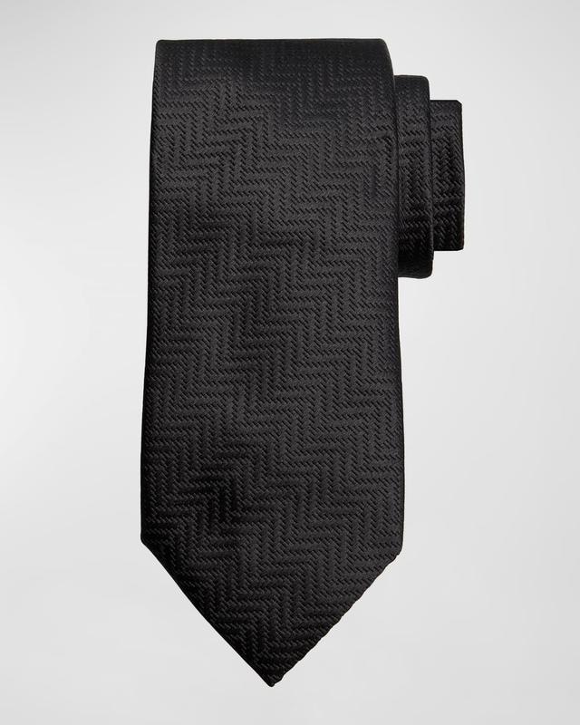 Mens Mulberry Silk Chevron Tie Product Image