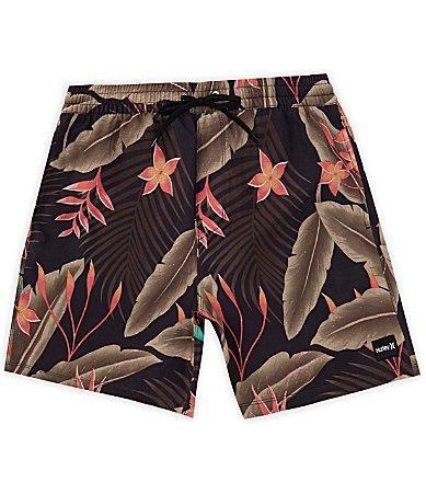 Hurley Cannonball Dark Tropical 17 Outseam Volley Shorts Product Image