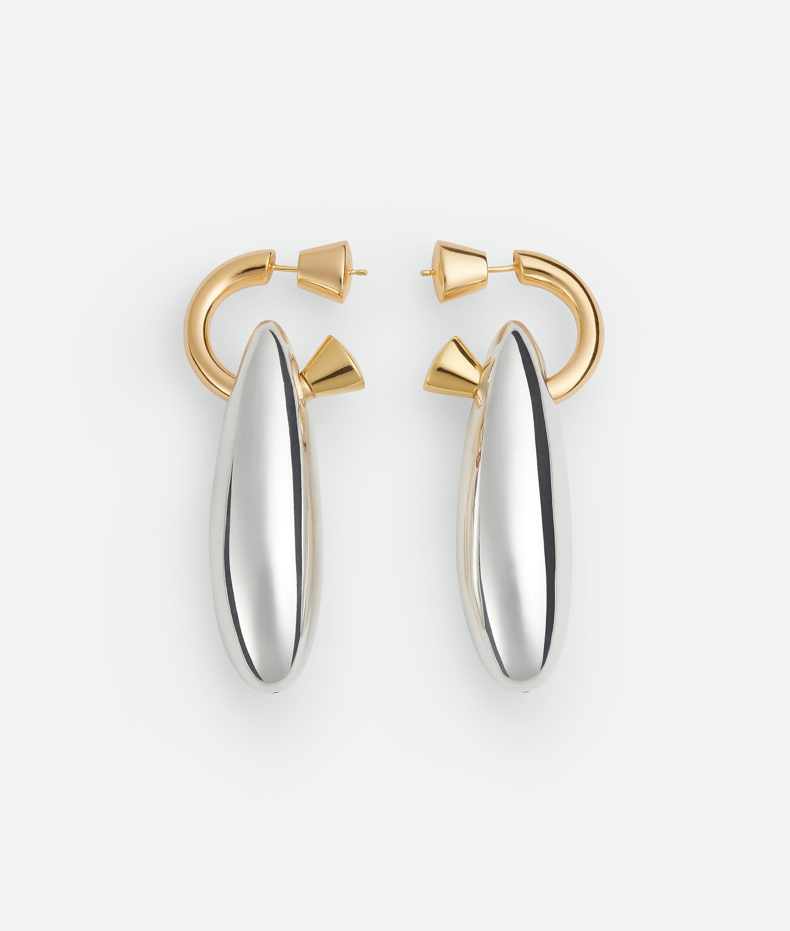 Women's Ellipse Large Earrings in Silver/yellow gold Product Image