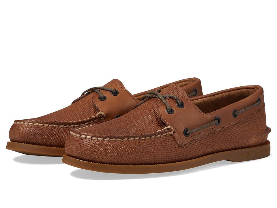 Sperry Authentic Original 2-Eye Seasonal (Tan Debossed) Men's Lace-up Boots Product Image