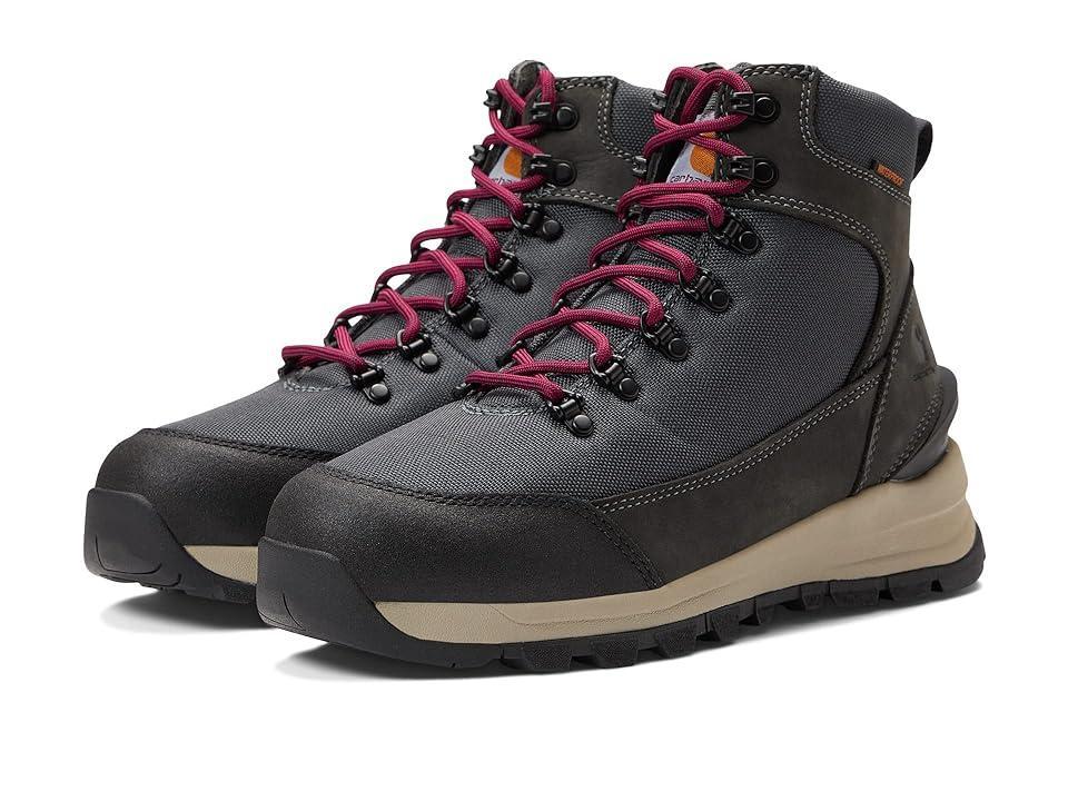 Carhartt Gilmore Waterproof 6 Alloy Toe Work Hiker (Dark Grey Nubuck/Fabric) Women's Shoes Product Image