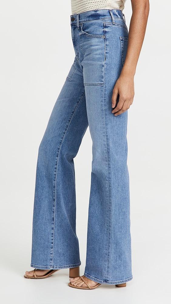 Veronica Beard Jean Crosbie Wide Leg Jeans | Shopbop Product Image