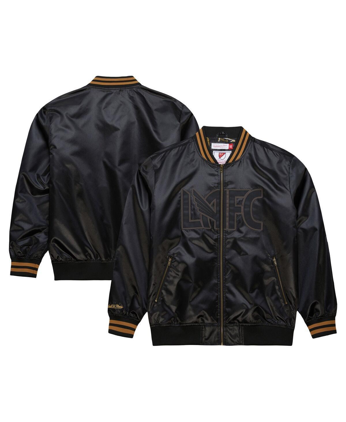 Mitchell & Ness Mens Black Lafc Stateside Full-Zip Bomber Jacket Product Image