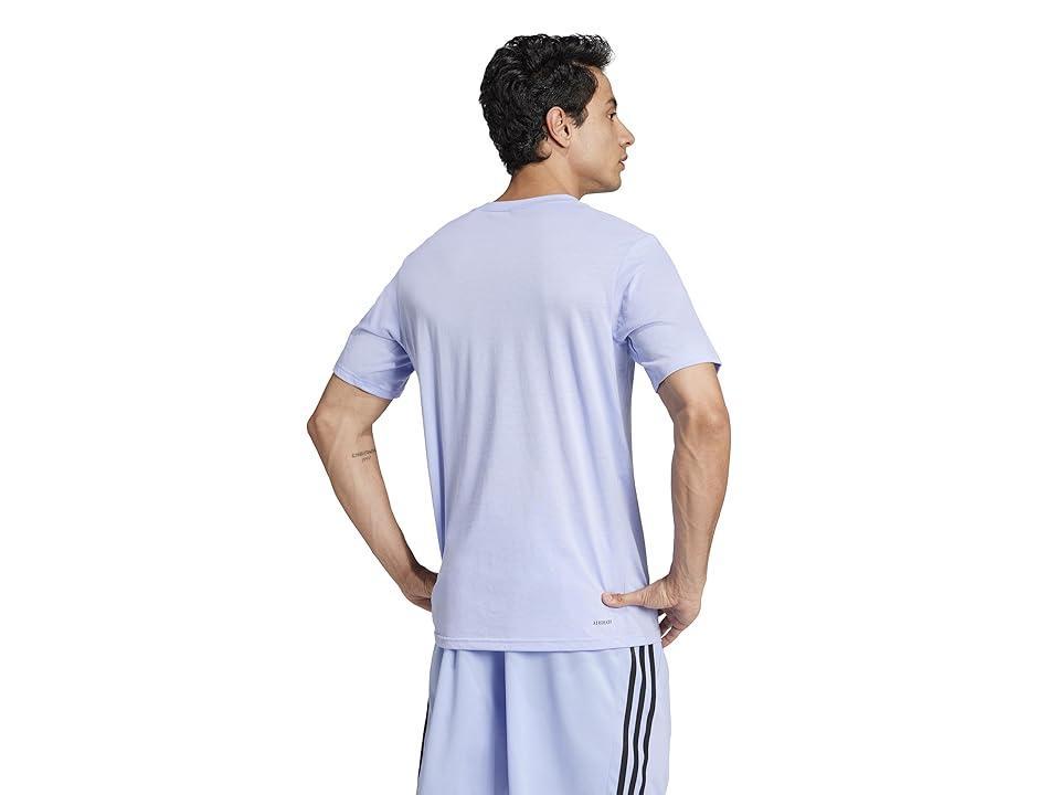 adidas Train Essentials Feelready Training Tee (Blue Spark Men's Clothing Product Image