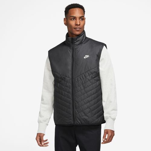 Nike Mens Nike Windrunner Thermore Fill Midweight Vest - Mens Black/White Product Image