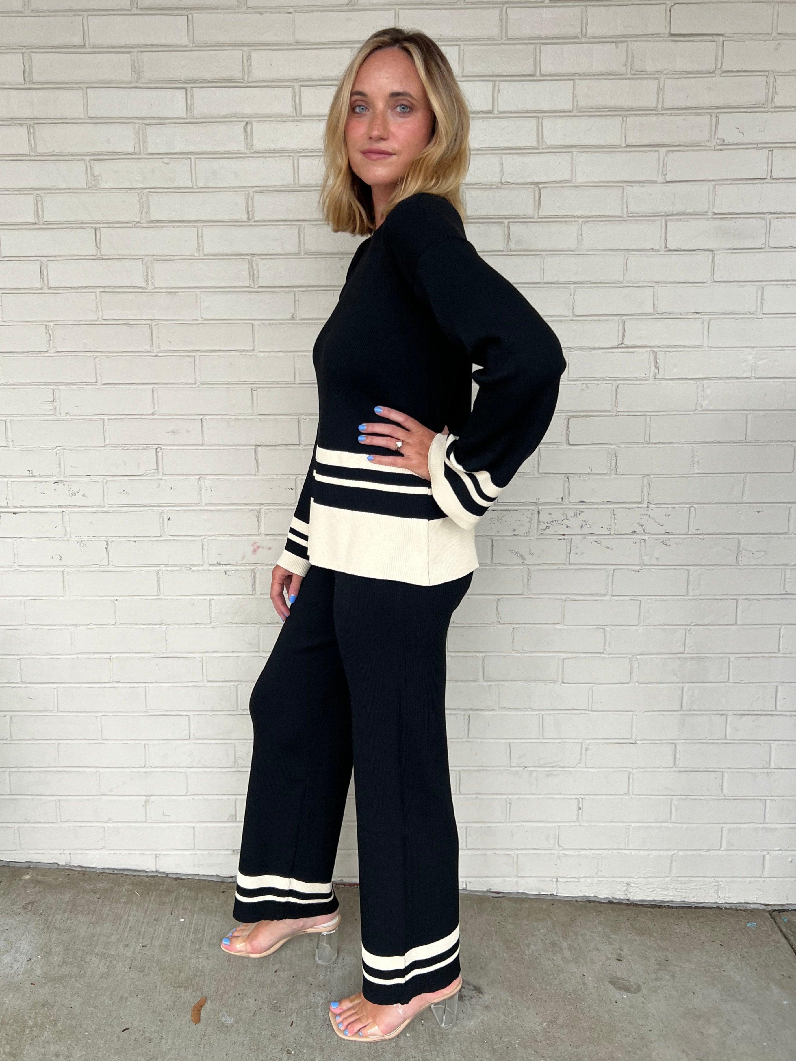 Mood Shift Stripe Detail Pants Product Image