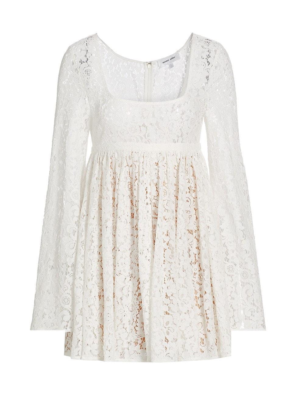 Womens Dottie Lace Minidress product image