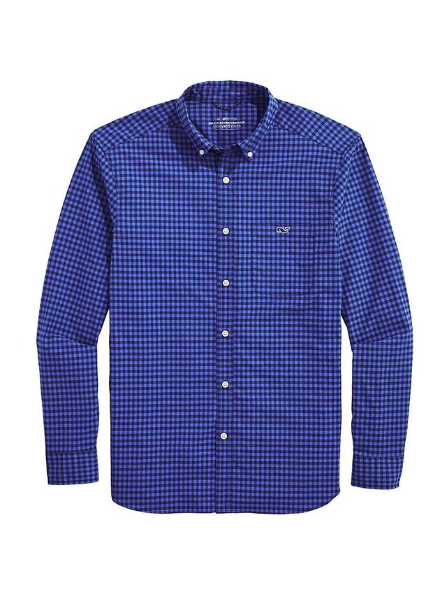 Mens Gingham On-The-Go Button-Down Shirt Product Image