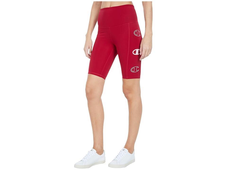 Champion Sport Bike Shorts (Cranberry /Deep Raspberry) Women's Clothing Product Image