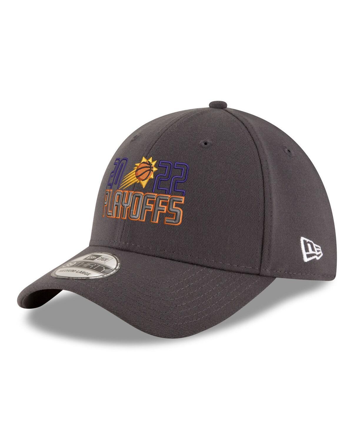 Mens New Era Gray Phoenix Suns 2022 Nba Playoffs Bubble Letter 39THIRTY Flex Hat Product Image