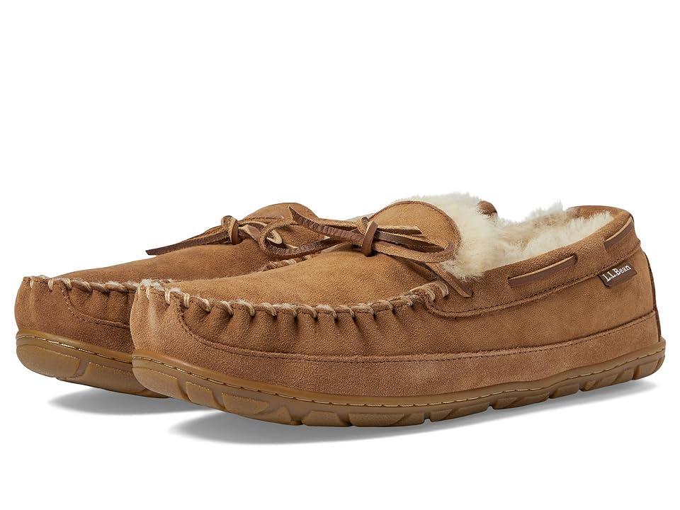 L.L.Bean Men's Wicked Good Moccasin II Slipper Black Spruce / Chocolate Product Image