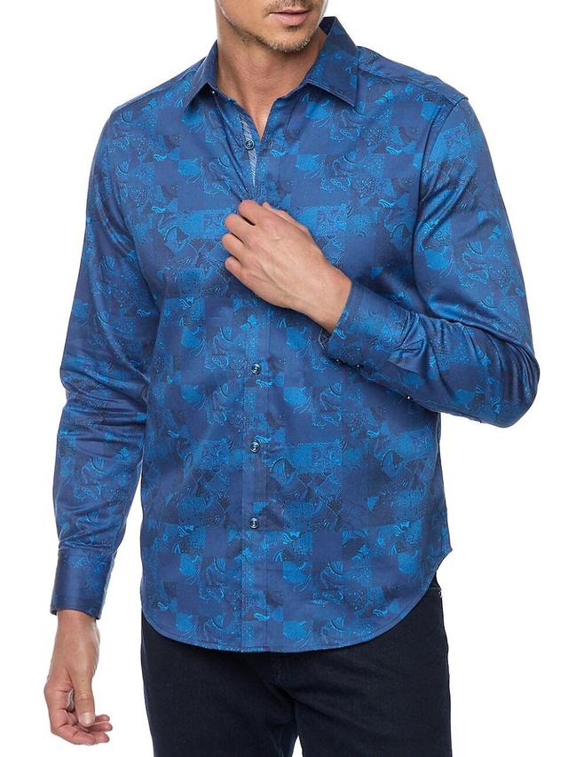 Men's Tourneau Paisley-Print Sport Shirt Product Image