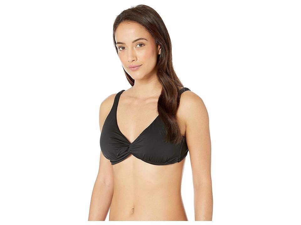 Tommy Bahama Pearl Underwire Over the Shoulder Twist Front Bra Women's Swimwear Product Image