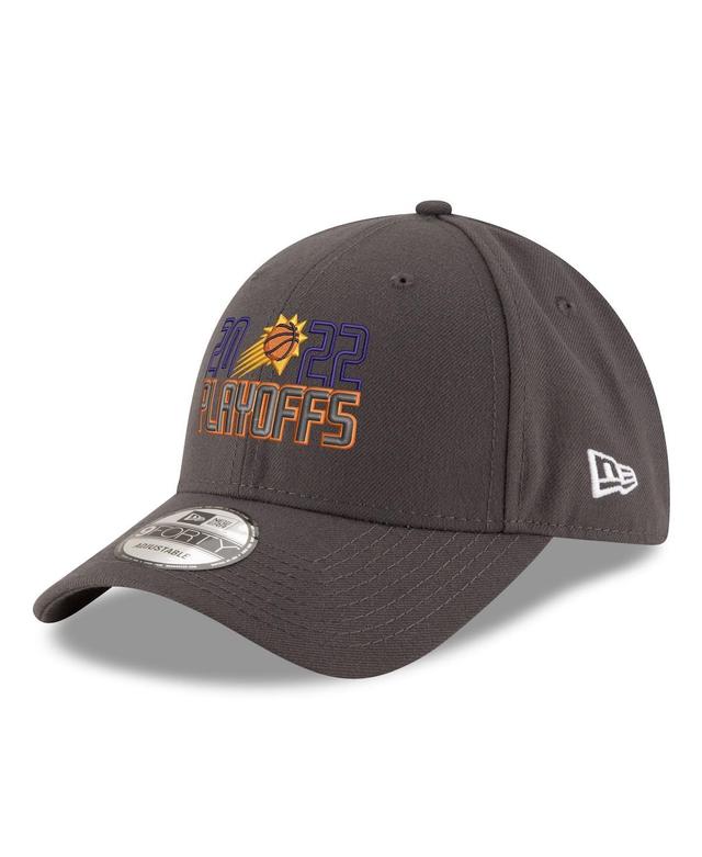 Mens New Era Gray Phoenix Suns 2022 Nba Playoffs Bubble Letter 9FORTY Adjustable Hat Product Image