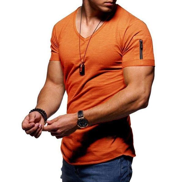 Short-Sleeve V-Neck  T-Shirt Product Image