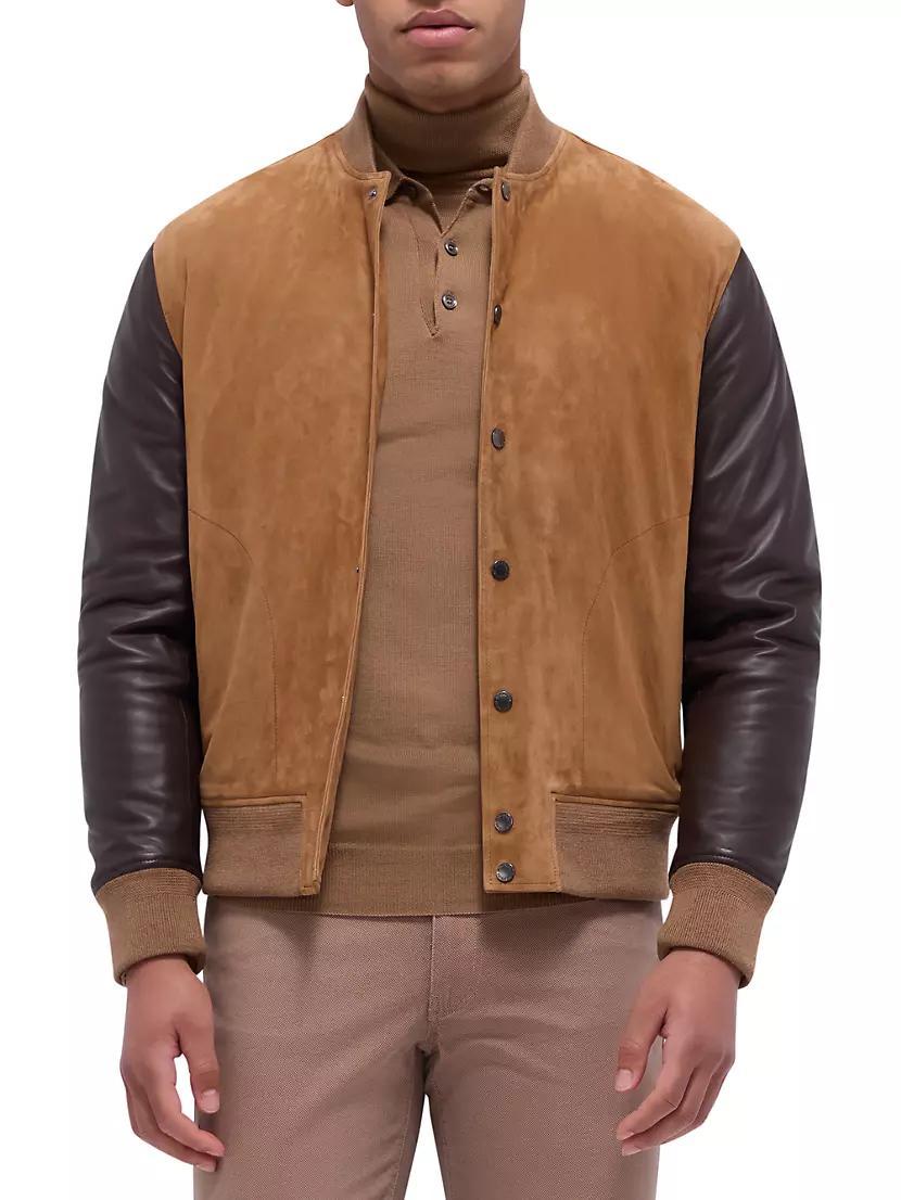 Two-Tone Suede Jacket Product Image