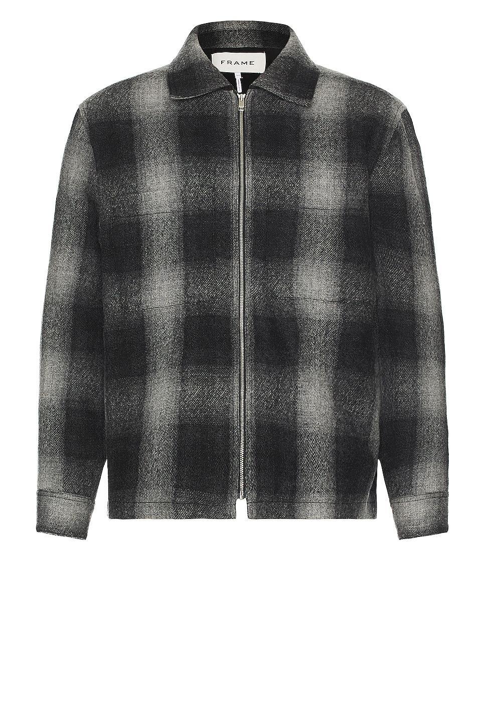 FRAME Shadow Check Wool Jacket Product Image