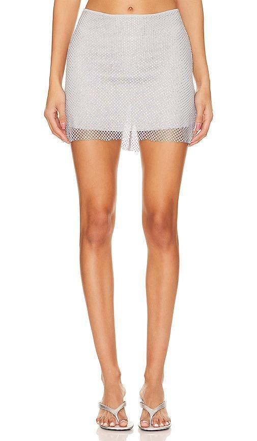 WEWOREWHAT Women's Crystal Mini Skirt Product Image