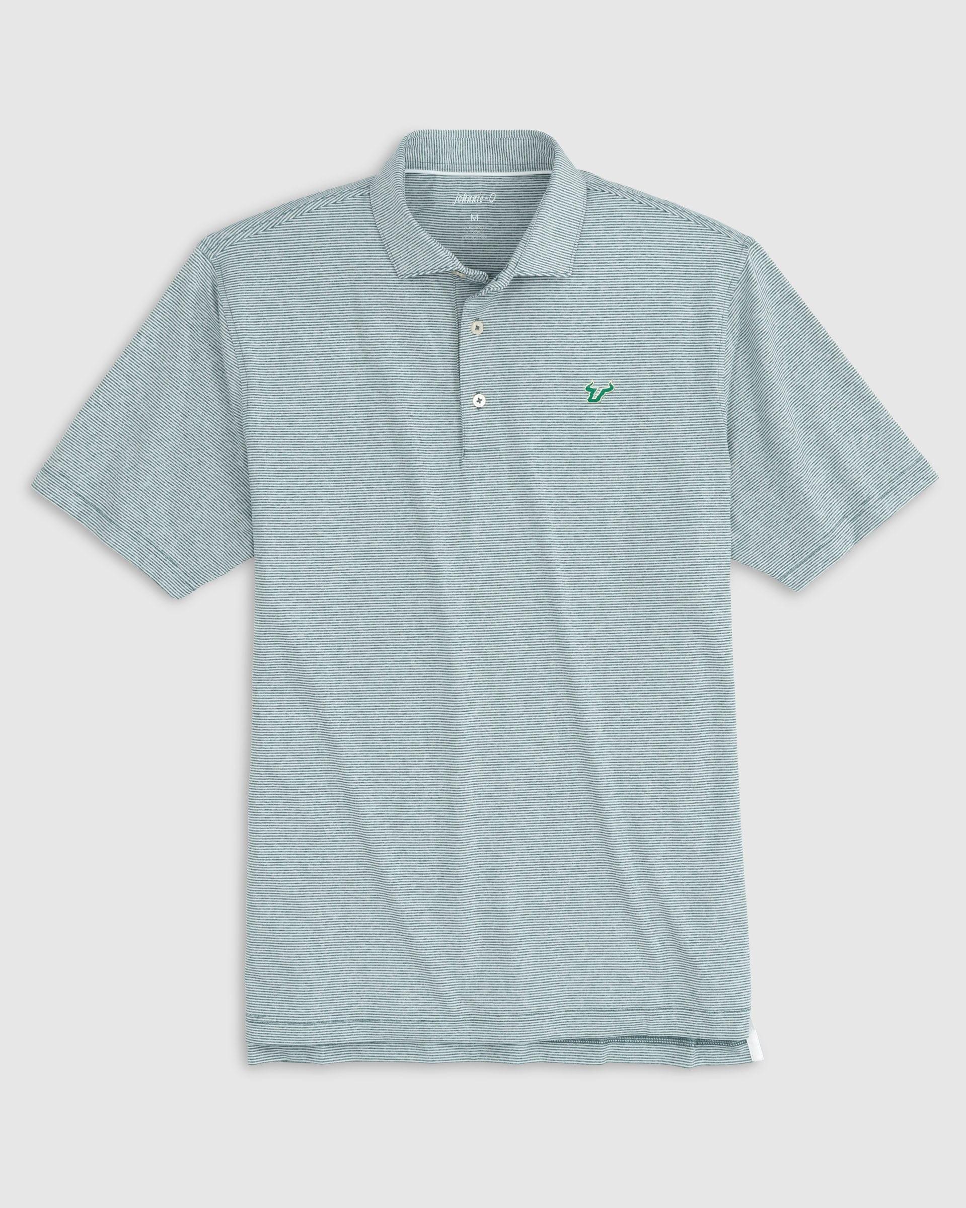 South Florida Lyndonn Striped Jersey Performance Polo Product Image