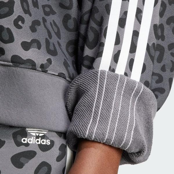 adidas Originals Leopard Luxe Trefoil Crew Sweatshirt Product Image