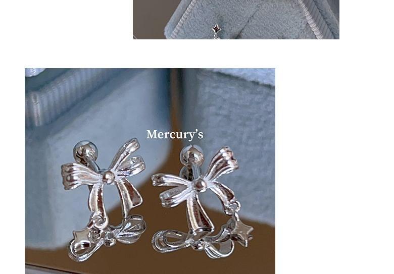 Set of 2: Bow Alloy Ear Cuff Product Image